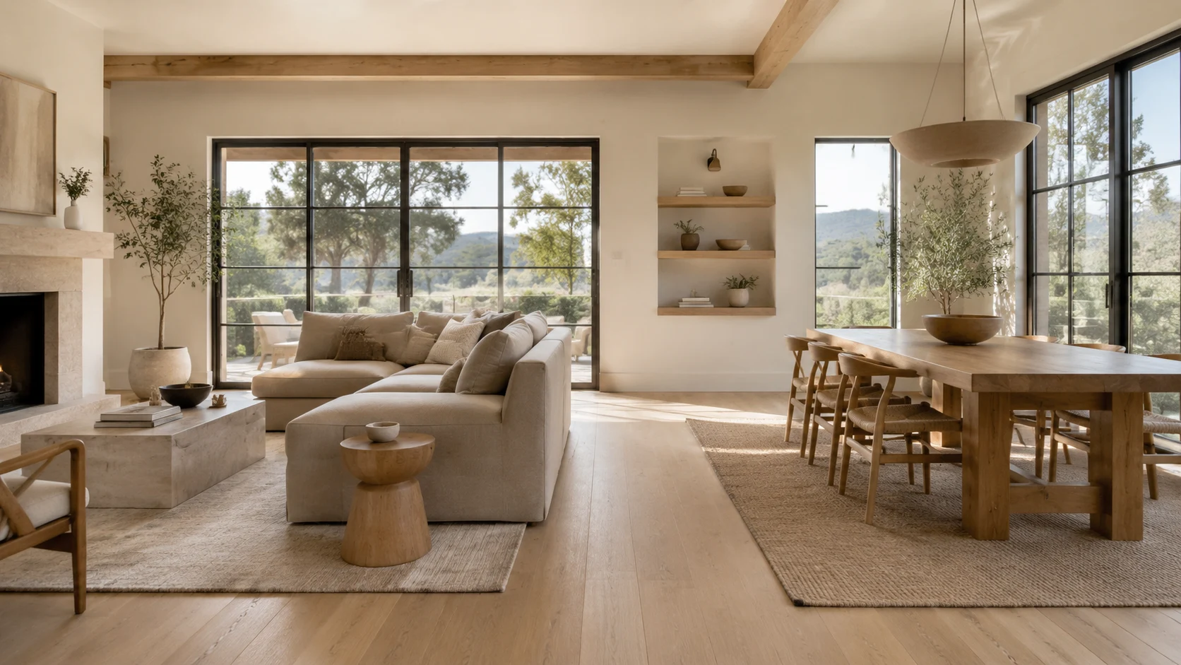 A prepared living room ready for a Central Coast move